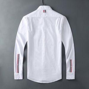 Hombres camisa blanca Casual manga larga algodón Oxford moda coreana mujer blusa Formal alta calidad