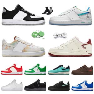 Hombres Mujeres Casual Shadow Force 1 Zapatos para correr Classic Utility Triple Blanco Negro Neón Rojo Chaussures Entrenadores para hombre Deporte al aire libre Zapatillas de deporte AF1S Tamaño 36-45