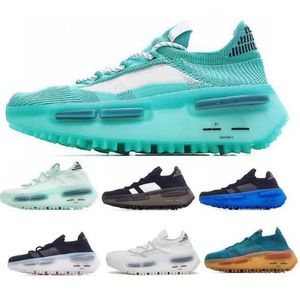 S1 Edition 1 Cloud Chaussures de course Baskets Hommes Femmes Designer Blanc Menthe Vert Amis et Famille Chaussette Tricot Mesh Waffle Run Outdoor Tenis Trainers