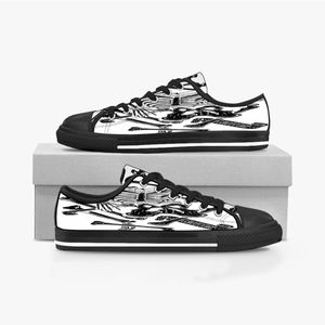 hommes femmes DIY chaussures personnalisées bas haut Toile Skateboard baskets triple noir personnalisation UV impression sport baskets dongwu 3156-29