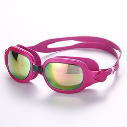 hommes femmes lunettes haute définition étanche anti-buée lunettes de natation grand cadre verres en gel de silice électrolytique yakuda Dropshipping accepté pas cher 2021