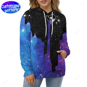 concepteur femmes sweats à capuche sweats ciel étoilé bleu personnalisé à motifs casquettes lâches tous imprimés comme sweats à capuche en gros sweat à capuche femmes vêtements pour hommes vêtements grande taille s-6xl