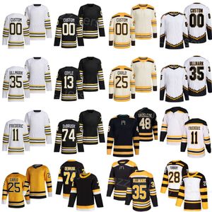 Hommes Femmes Enfants Hockey 11 Trent Frederic Jerseys 48 Matt Grzelcyk 25 Brandon Carlo 28 Derek Forbort 74 Jake DeBrusk 13 Charlie Coyle 35 Linus Ullmark Winter Classic