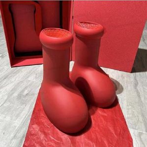 Hommes Femmes Bottes de pluie Designers Big Red Boot Bottines antidérapantes Plate-forme en caoutchouc Boot Fashion Astro Boy The Art Collective Shell Girl Shoes Sarah Snyder