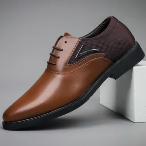 Black Men Oxford Prints Shoes de vestido de estilo clásico (pague el pago adicional según lo acordado)