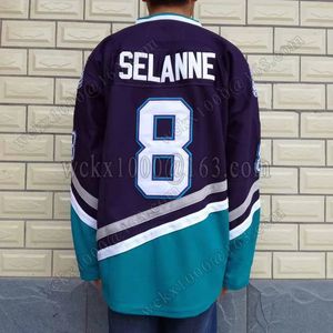 Hombres juveniles Teemu Selanne Paul Kariya Blank Charlie Conway Gordon Bombay Adam Banks Dean Portman Mighty Fulton Reed Ducks Jersey 240402