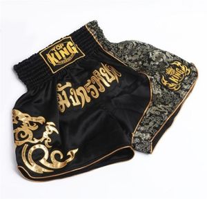 Men039s Pantalons de boxe Impression de shorts MMA Kickboxing Fight Fracling Short Tiger Muay Thai Boxing Shorts Vêtements Sanda bon marché MM3237623