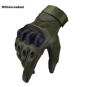Men039S PU Cuir Full Full Finger Tactical Glove Touch Screen Knuckles Paintball Drivant l'armée militaire Moto Biker 2201136572412
