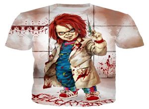 Men039s Tshirts Halloween Terror Blood Enfant de Chucky 3D Print Caussal Clothing Fashion Tshirt Plus Size S7xl Harajuku Graph1982025