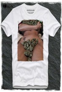 Men039s T-shirts T Sexy Meisje Kiffer Bong Gras Porno Porno Swag Pot Hoofd Tee Shirt6581371