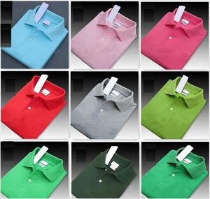 Camisetas de manga corta transpirables para hombre Polos de cocodrilo de caballo pequeño grande Camisas talla S-6XL Etiqueta de bordado de varios colores Hommes Classic Business Casual Top Tee w7