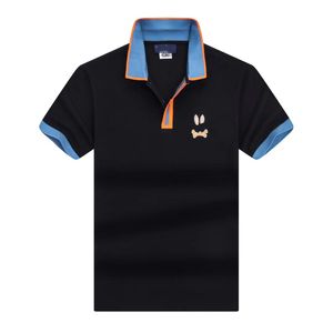 Polo clásico para hombre Ropa de conejito Básico de guardarropa probado y verdadero Hilo de algodón Pima transpirable cortado para un perfil limpio con camisa bordada con botones de nácar