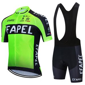 2024 Fluo verde EFAPEL equipo de CICLISMO Jersey pantalones de bicicleta Ropa Ciclismo hombres verano MTB PRO Ciclismo Maillot pantalones cortos traje