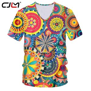 Patrón de color de impresión 3D personalizado para hombre Hojas Ojos Vneck Camiseta gráfica de gran tamaño Suministro directo de fábrica china Drop 220623