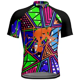 Mens Cycle Jersey Distinctive Short Sleeve Breathable Cycling Clothing for Men for Gift to Friens