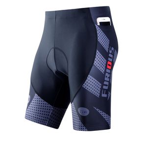 Pantalones cortos de ciclismo para hombre acolchados con bolsillos, pantalones cortos de bicicleta de secado rápido para hombres