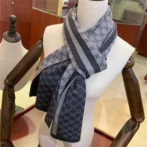 Bufanda de Cachemira de diseñador para hombre, bufandas de invierno para mujer, moda para hombre, Pashmina informal, chales de lujo para mujer, abrigo de lana con letras clásicas, tamaño 180x30cm