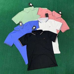 hommes designer polo marque vêtements hommes tissu polos t-shirt col à manches courtes mode décontracté été printemps sport t-shirts t-shirt hauts couleurs unies taille 3XL