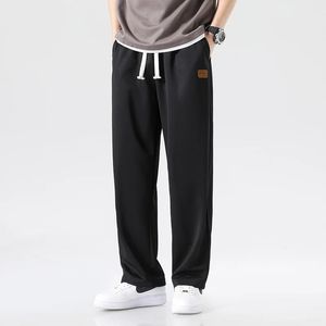 Diseñador para hombre Correr Pantalones de chándal holgados 100% poliéster Pierna recta Jogger ancho Casual Sweat Sports 240108