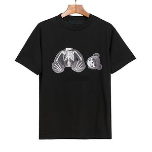 Chemise de créateur pour hommes pa mens t-shirt chemises de créateurs hommes t-shirt pour hommes mode ours imprimé animal crâne noir chemises de marque d'été pour hommes t-shirt de créateur t-shirts t-shirt
