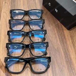 Gafas de sol de diseñador para hombre, gafas de lectura para mujer, montura de acetato 1:1, lentes transparentes CH3455, anteojos antiluz azul con estuche, gafas de sol de diseñador para mujer