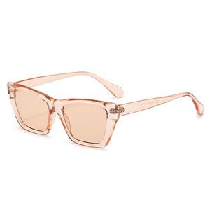 Gafas de sol de diseñador para hombre Gafas de sol para mujer Gafas de sol de lujo de marca Verano simple Moda casual gafas de sol para fotos de calle Marco cuadrado Gafas de PC marco 2255 rosa