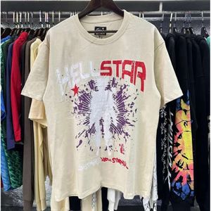 Créateur masculin T-shirt Hellstar Shirt Graphic Tee Hip Hop Summer Fashion Tees Womens Tops Cotton Tshirts Polos à manches courtes High Quality Hellstars Clothes 7634