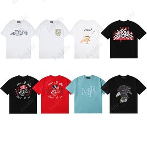 T-shirts de créateurs pour hommes T-shirt blanc Vêtements d'été Mode décontractée Lettre lâche T-shirt court