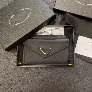 Billetera de diseñador para hombres Soporte de tarjeta de la marca Women Women Willets for Men Simple Genuine Leather Small Coin Purse Original Box Zippy