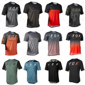 Mens Enduro Short Hpit Fox Camiseta Mtb Bike Shirt Team Team Downhill Tshirt Dh Offroad Bicycle Motocross Maillot 240403