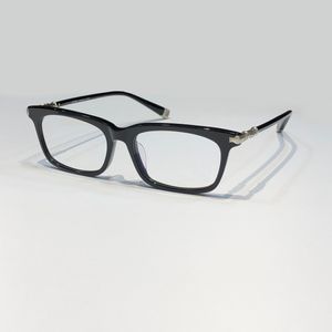 Montura completa para anteojos para hombre Marcos Negro Plata Lente transparente FUN HATCH Gafas ópticas Marco Gafas con caja