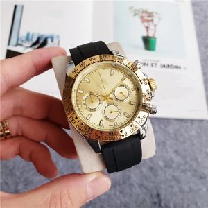 Montre mécanique automatique de créateur de mode pour hommes, bracelet à boucle pliante en caoutchouc, montre classique de haute qualité, Montre de Luxe verte à trois lunettes, cadeau