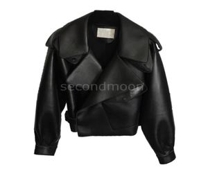 Hommes Vestes en cuir véritable Pure peau de mouton Designers Manteau Mode Streetwear Veste noire Hommes Femmes Manteaux de moto Vêtements6036310