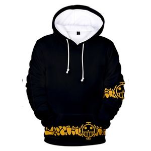 Sudaderas con capucha para hombre Anime Trafalgar Law Cosplay Sudadera con capucha Impreso en 3D Sudadera con capucha Abrigo 230201