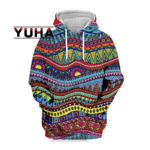 Sudaderas con capucha para hombre Sudaderas Hippie coloridas Sudaderas con capucha psicodélicas 3d Sudadera primavera y otoño Harajuku Ropa de calle de manga larga 230114