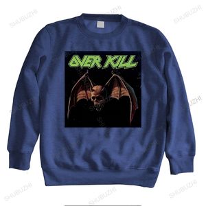 Sweats à capuche pour hommes Sweat-shirts Over Kill Overkill Metal Rock Band Noir à manches longues Taille S2XL Vente 100% coton marque automnes pour garçon 221207