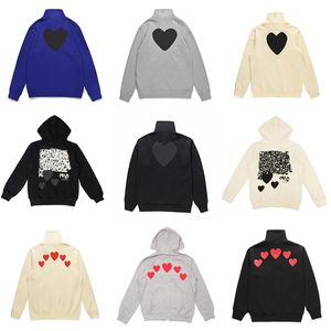 Sweats à capuche pour hommes Sweatshirts Jouer brodé à manches longues à capuche Marque de mode Star Même coton Grand coeur rouge Pull Long Coupl Bowling Sport RT