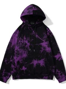 Sweats à capuche pour hommes Sweatshirts Punk Gothic Y2K Vêtements Tie Dye Cordon Kangourou Poche Harajuku Vintage Streetwear Mode Printemps Automne 231204
