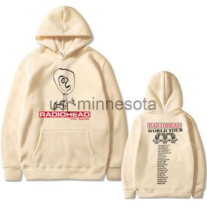 Sweats à capuche pour hommes Sweats Rock Band Radiohead The Bends Sweat à capuche graphique Automne Hiver Hommes Femmes Vintage Sweats à capuche surdimensionnés Homme Mode Polaire Sweat J230818