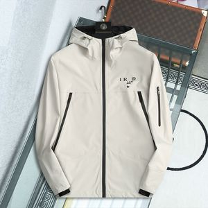 Chaqueta para hombre diseñador de lujo PR101 abrigo chaquetas universitarias chaqueta impermeable al aire libre negra Moda para hombre Abrigos rompevientos con cremallera beige Tamaño M-3XL