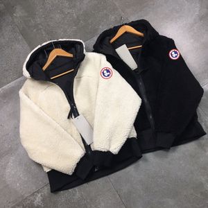 Chaquetas para hombre abajo hombres lana de cordero abrigo de invierno cremallera para mujer chaqueta de lana al aire libre suave algodón con capucha p4ad #