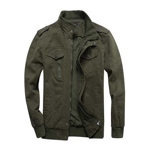 Chaquetas para hombre Militar MA-1 Estilo Chaquetas del ejército Ropa de marca para hombre Bomber Jeans Chaquetas Tallas grandes M-6XL Streetwear Algodón 211013