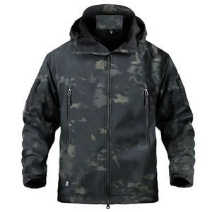 Chaquetas para hombre Chaqueta táctica militar de invierno Hombres Ejército CP Camuflaje Airsoft Ropa Impermeable Cortavientos Multicam Fleece Bomber Coat Hombre 231212