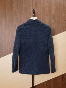 Chaquetas para hombre Primavera y otoño Kiton Cowhide Navy Jacket Abrigos