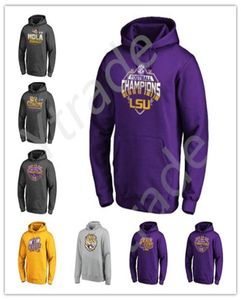 Sweat à capuche pour hommes LSU Tigers College Football 2019 National s Salute to Service Sideline Therma Performance7377475