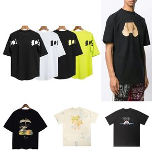 Mens Palmes T Shirts Diseñadores Verano Tees sueltos Moda Hombre S Casual Angels Camisa Luxurys Ropa Street Shorts Manga Ropa Mujeres Camisetas Tamaño S-XL