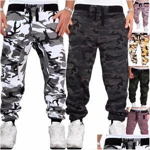 Pantalones para hombre Zogaa Hip Hop Hombres Comouflage Pantalones Jogging Fitness Army Joggers Ropa Pantalones deportivos Drop Delivery Ropa Dhoso