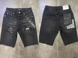 Mentille Purple Denim Shorts Jeans Designer Jean Fashion Fashion Ripped Bikers Womens Denims Cargo for Men Black Pantal