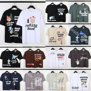 hommes chemise tee planète brisée t-shirt hommes femmes haute qualité streetwear Hip Hop mode mousse lettre imprimé crâne à manches courtes T-shirt