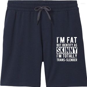 Shorts de hombre IM Fat, pero se identifica como Skinny Trans-Slender Men Women para diseñador de estampado de algodón de alta calidad, corta 254